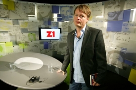 Igor Chaun ve studiu Z1 - jedné z nových digitálních televizí